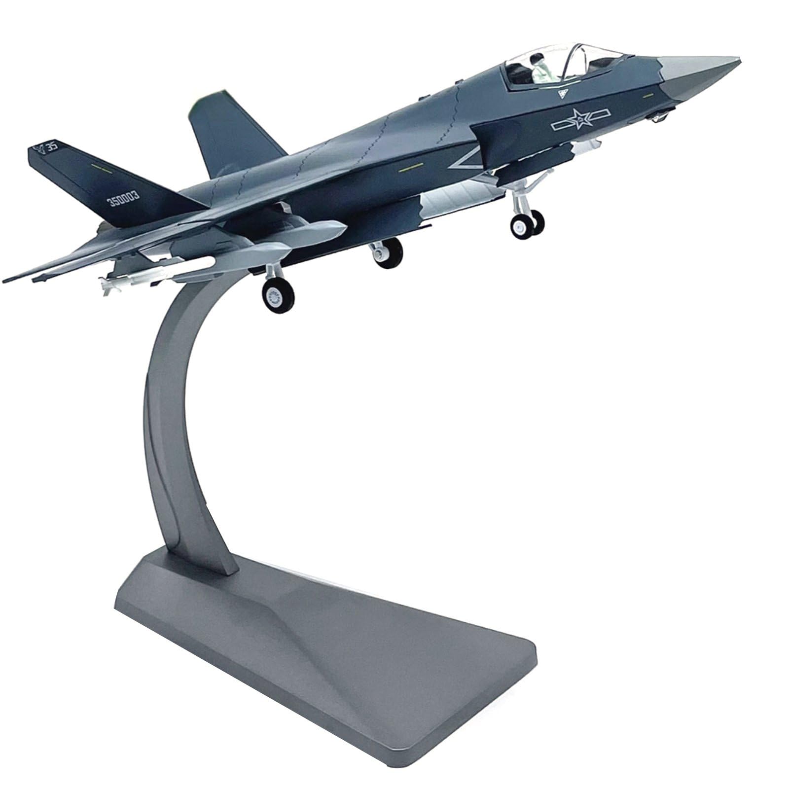 Amazon.co.jp: 1:72中国J-35戦闘機モデルシミュレーション航空機モデル